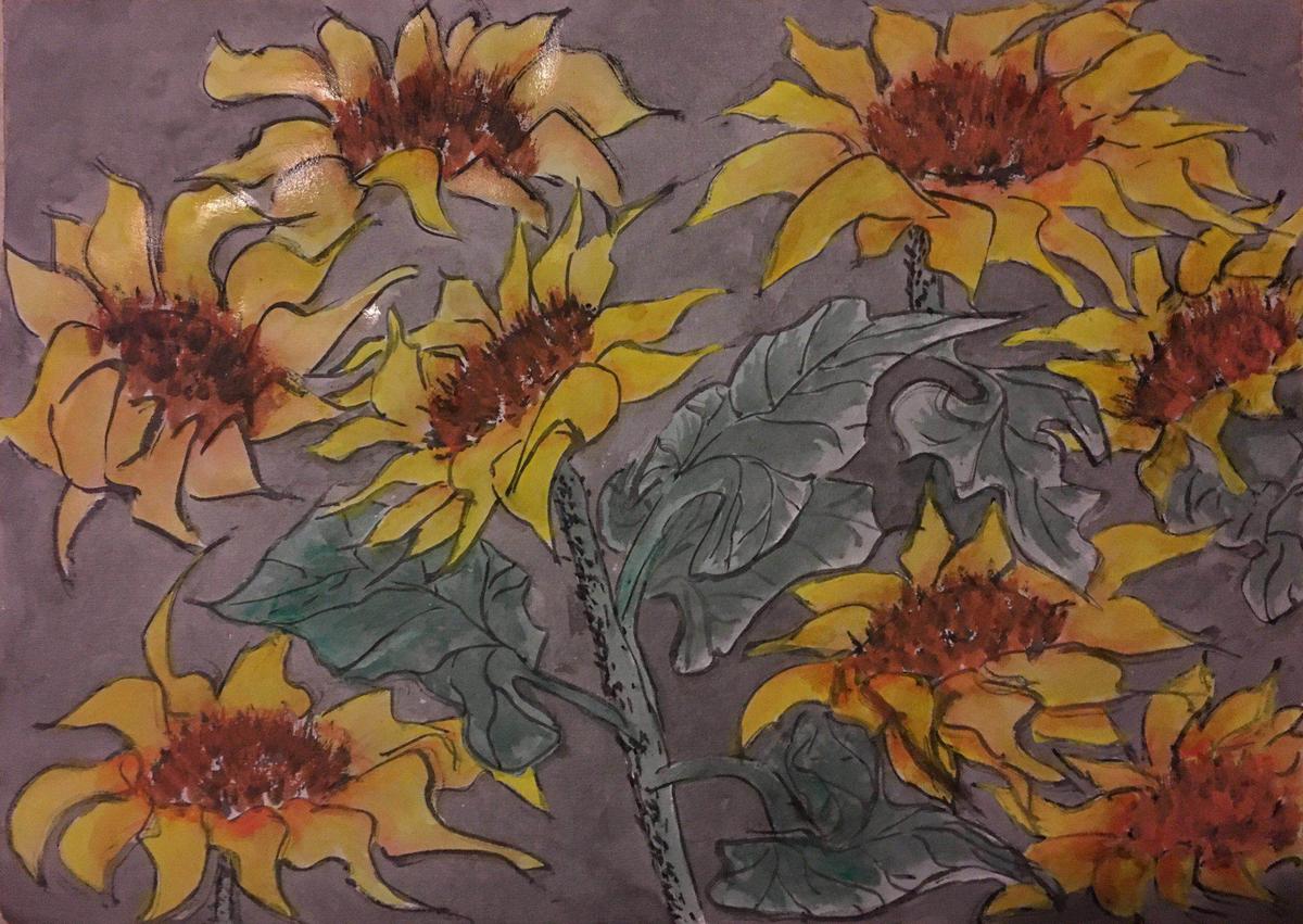 一年来我的花草画法探索