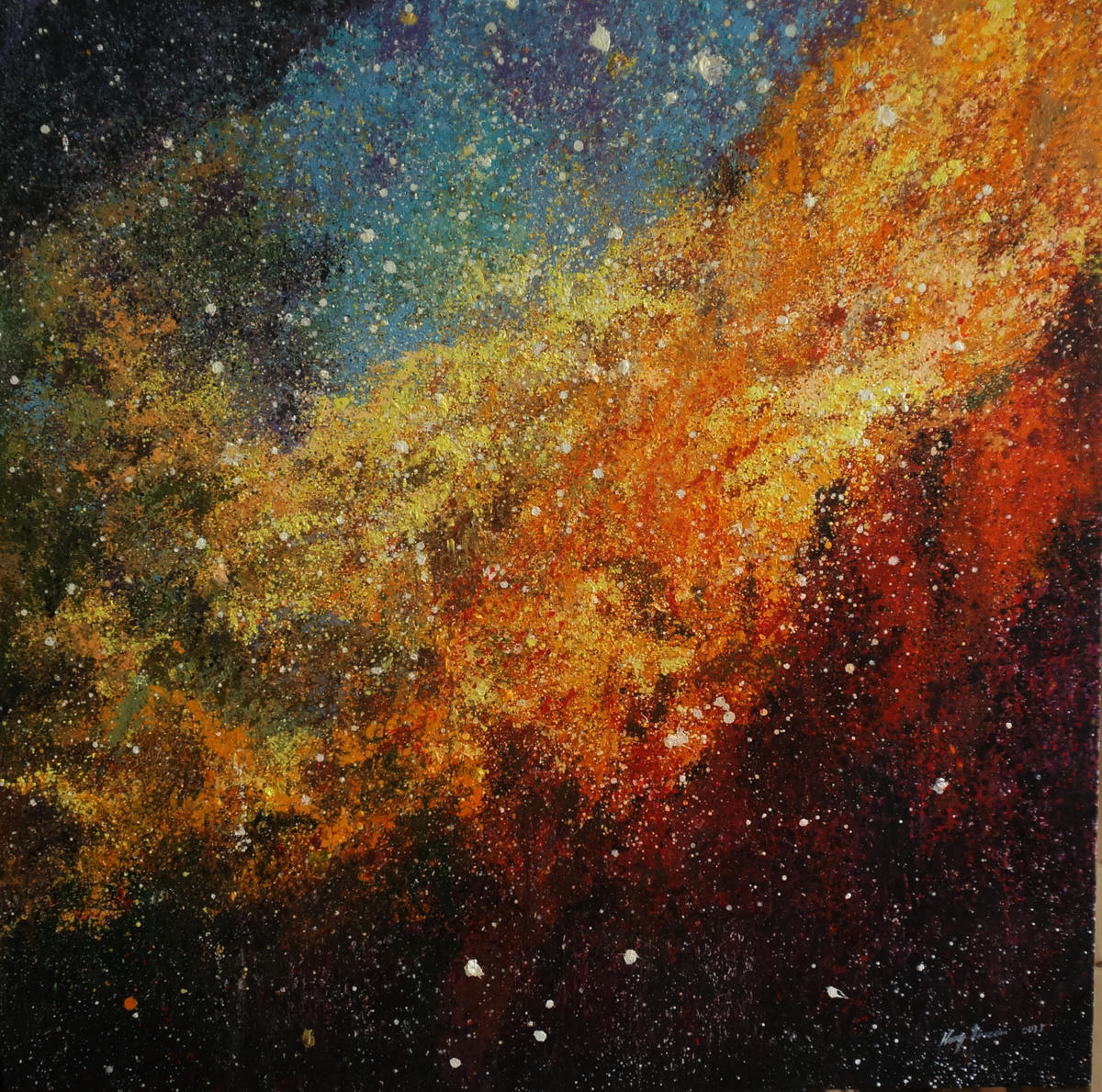 关于近期绘画作品《星空系列》的自述