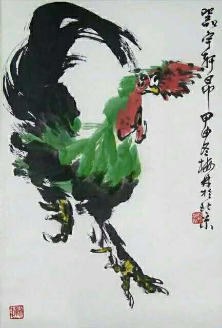 赵梅林老师画的鸡