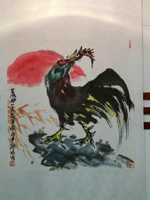 赵梅林老师画的鸡