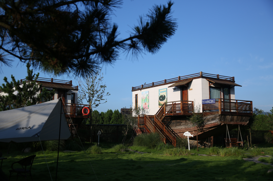 加油朋友，一起杨帆，2022船大地艺术节。