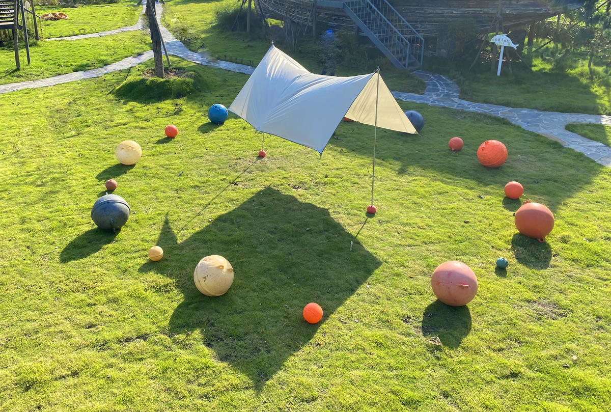 加油朋友，一起杨帆，2022船大地艺术节。