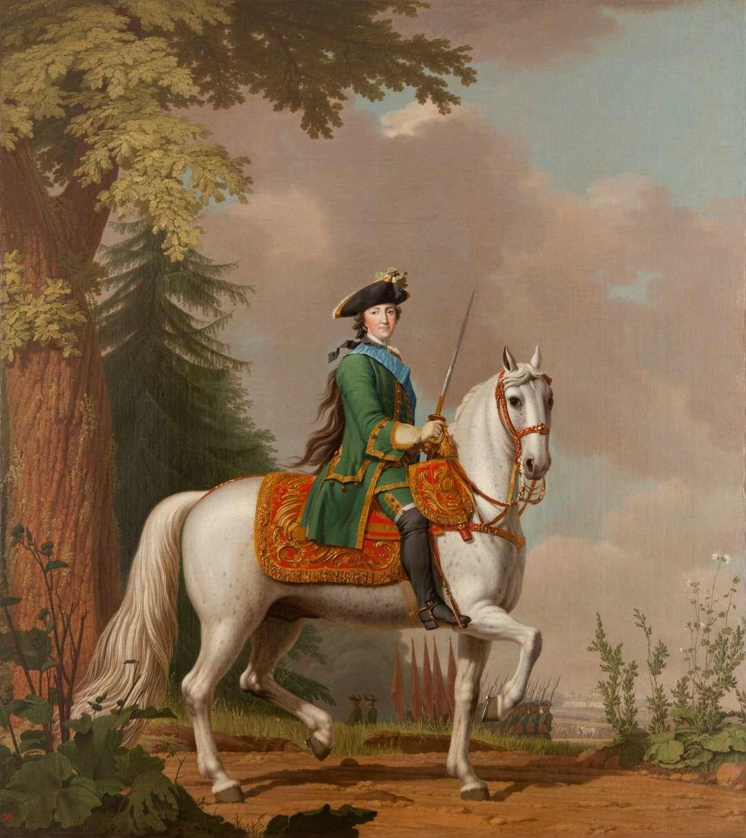 绘话| 马背上的叶卡捷琳娜二世—辉煌, vigilios eriksen, after 1762