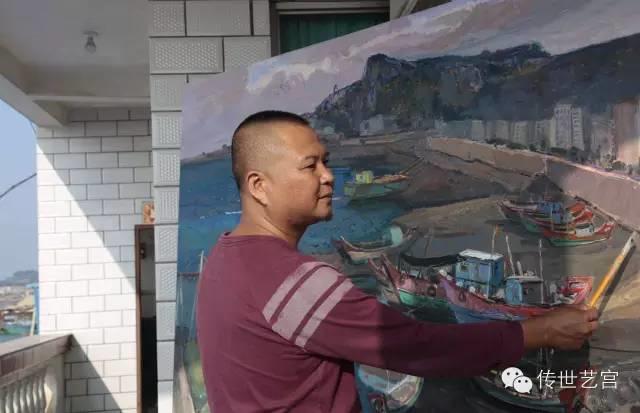 传世艺宫2015油画高级研修班齐聚六鳌 共绘美丽渔村