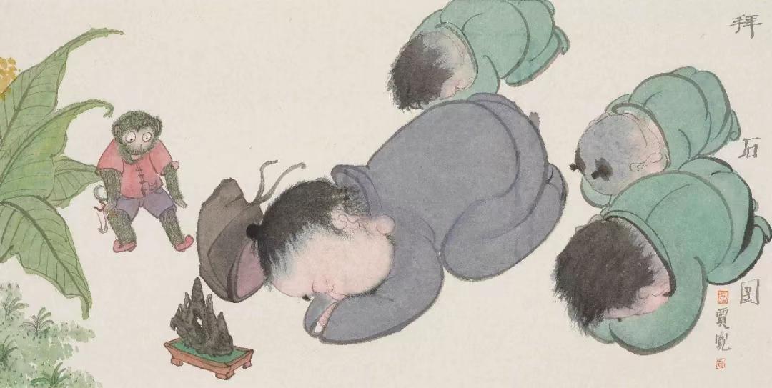 感念师恩，贾宽画过的几个古代尊师重道的小故事