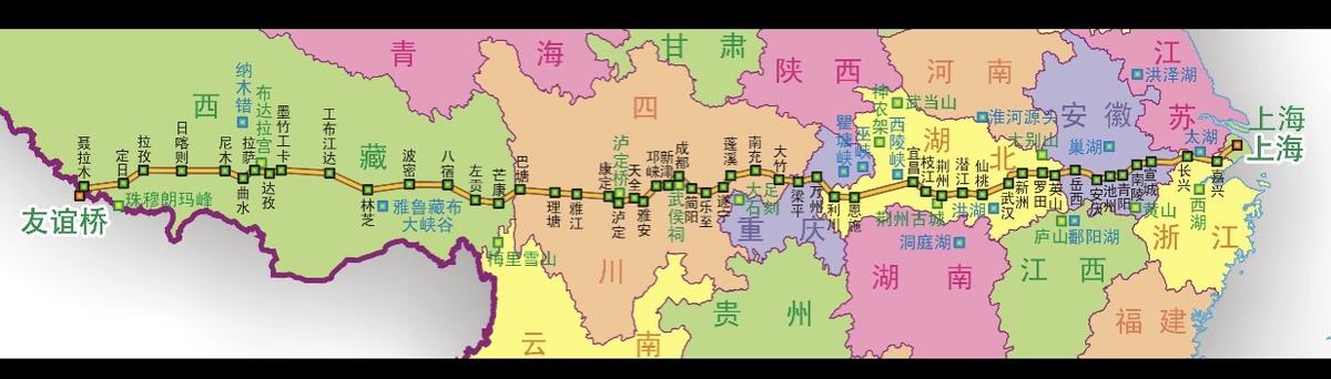 318国道与川藏线